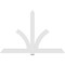 Ekena Millwork Redmond Architectural Grade PVC Gable Bracket, 96"W x 64"H x 2"D x 6"F, 16/12 Pitch GBP096X64X0206RED00 - alternate 2